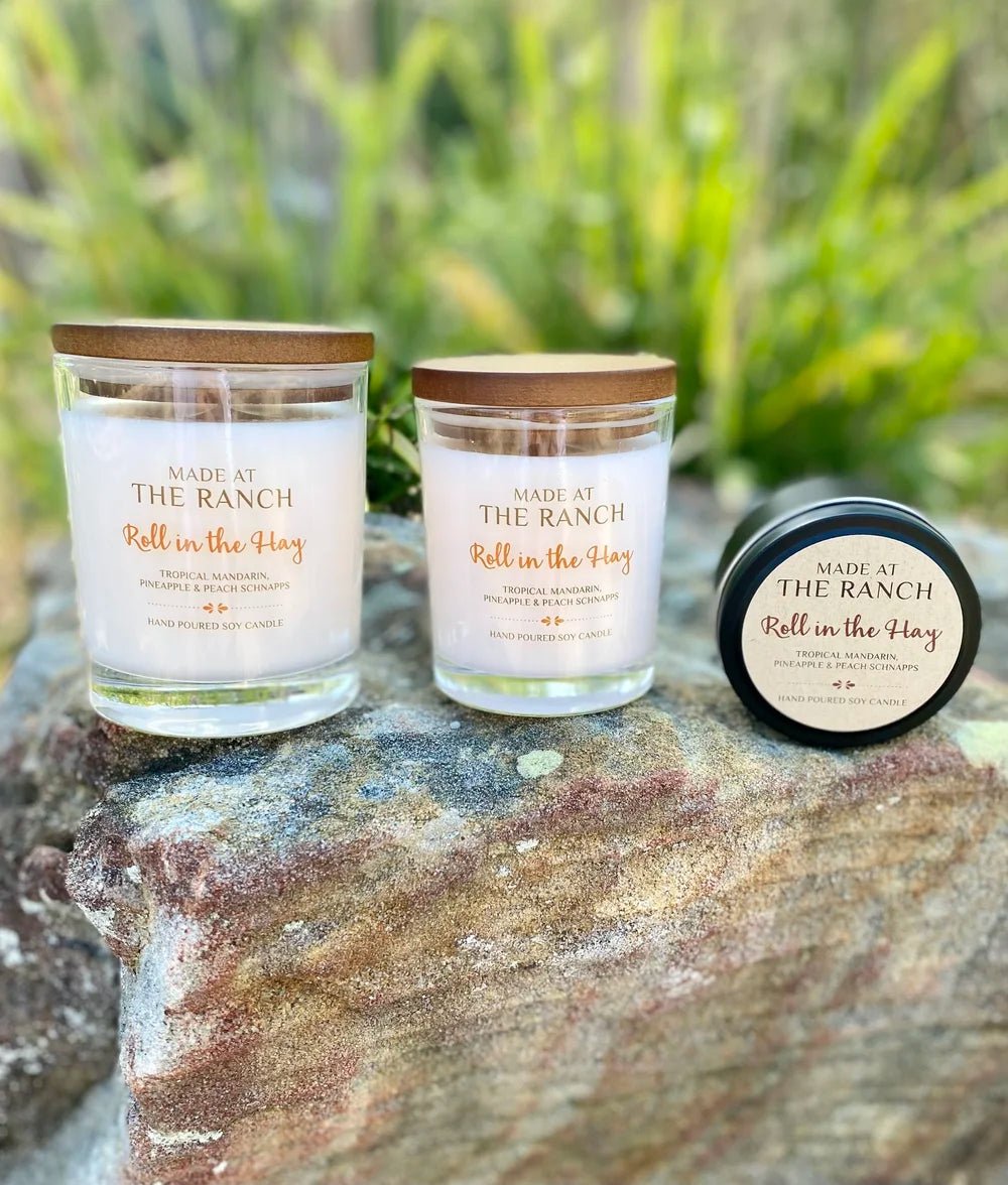 Made at the Ranch Soy Candle - Roll in the Hay - Saddleworld Devonport