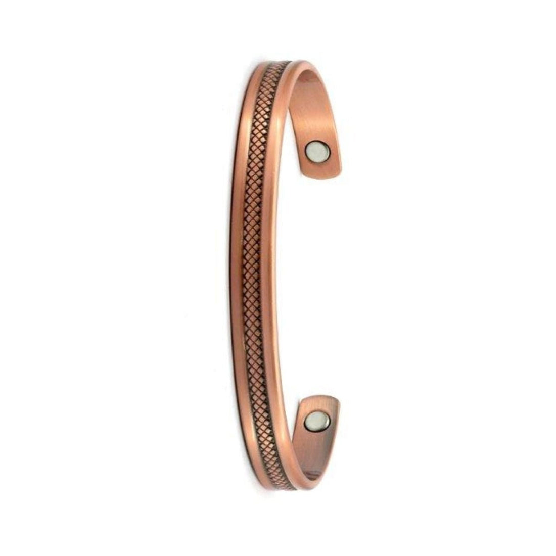 Mesh Pattern Copper Bangle - Saddleworld Devonport
