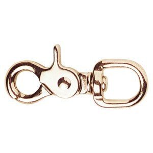 Nickel Plated Round Swivel Eye Trigger Snaphook 5/8" - Saddleworld Devonport