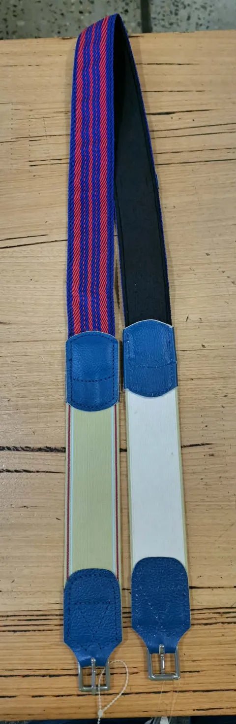 Non Slip Race Girth Blue/Red 52inch - Saddleworld Devonport