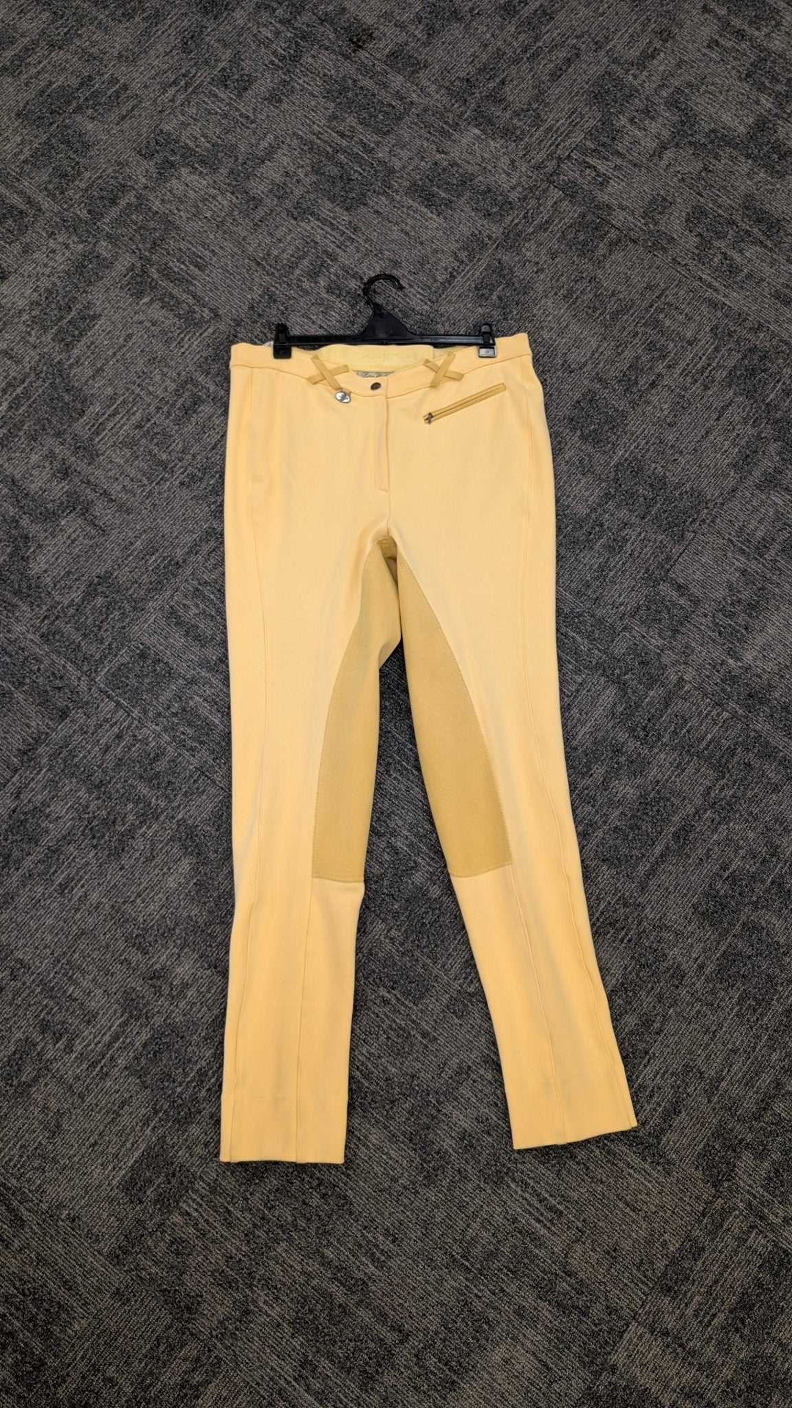Peter Williams Suede Seat Jodphur Banana L18 - Saddleworld Devonport
