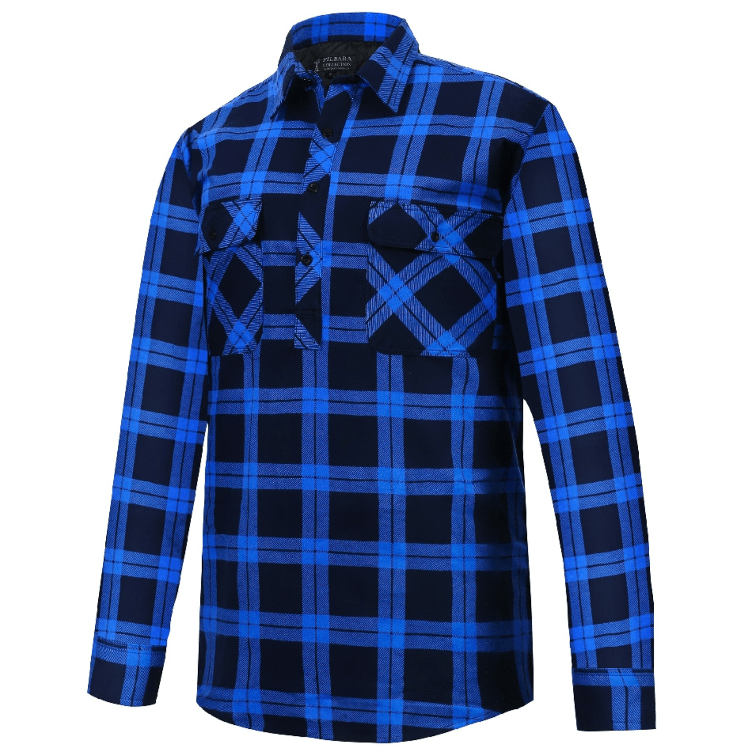 Pilbara Half Button Flannel Shirt - Saddleworld Devonport