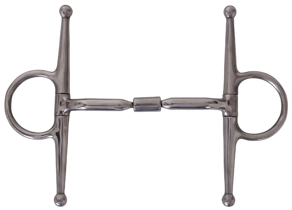 Platinum Full Cheek Eggbutt Bit with Roller - Saddleworld Devonport