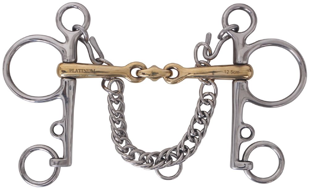 Platinum German Silver Pelham with Lozenge - Saddleworld Devonport