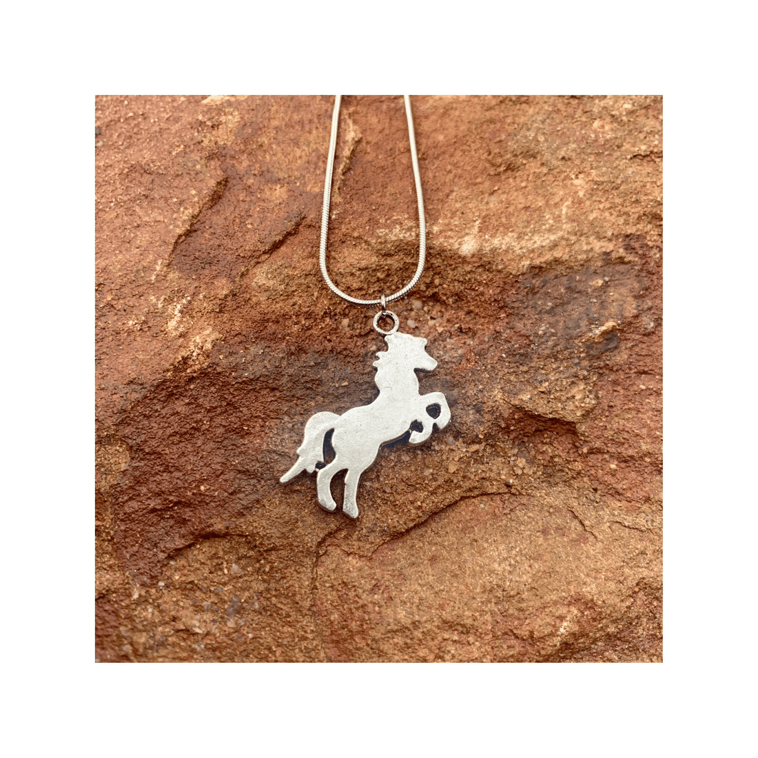 Pretty Necklace with Rearing Horse Pendant - Saddleworld Devonport