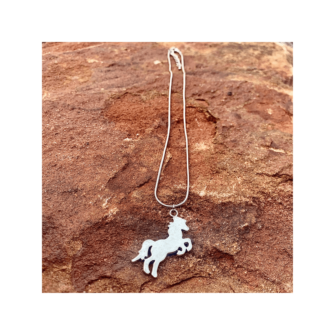 Pretty Necklace with Rearing Horse Pendant - Saddleworld Devonport