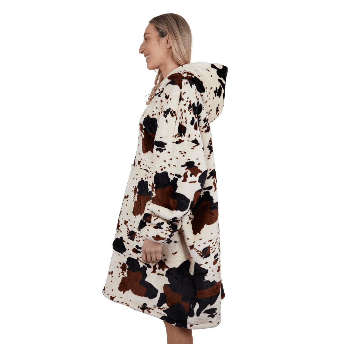 Pure Western Cow Print Snuggle Hoodie - Saddleworld Devonport