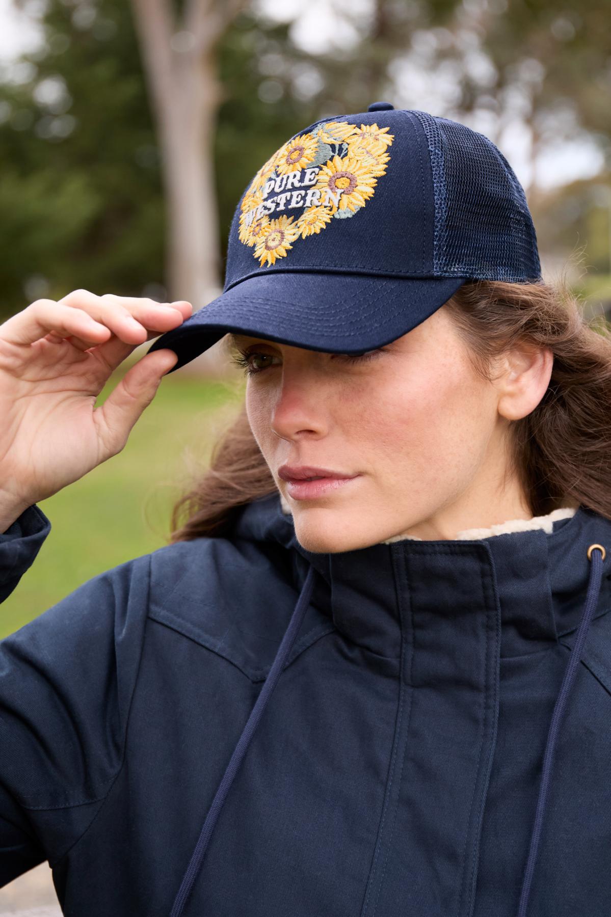 Pure Western Womens Marissa High Profile Trucker Cap - Saddleworld Devonport