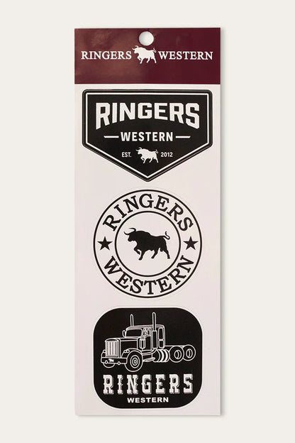Ringers Western Logo Stickers -3 Pack - Saddleworld Devonport