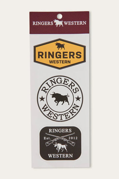 Ringers Western Logo Stickers -3 Pack - Saddleworld Devonport