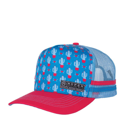 Roper Trucker Cap Cactus Print - Saddleworld Devonport