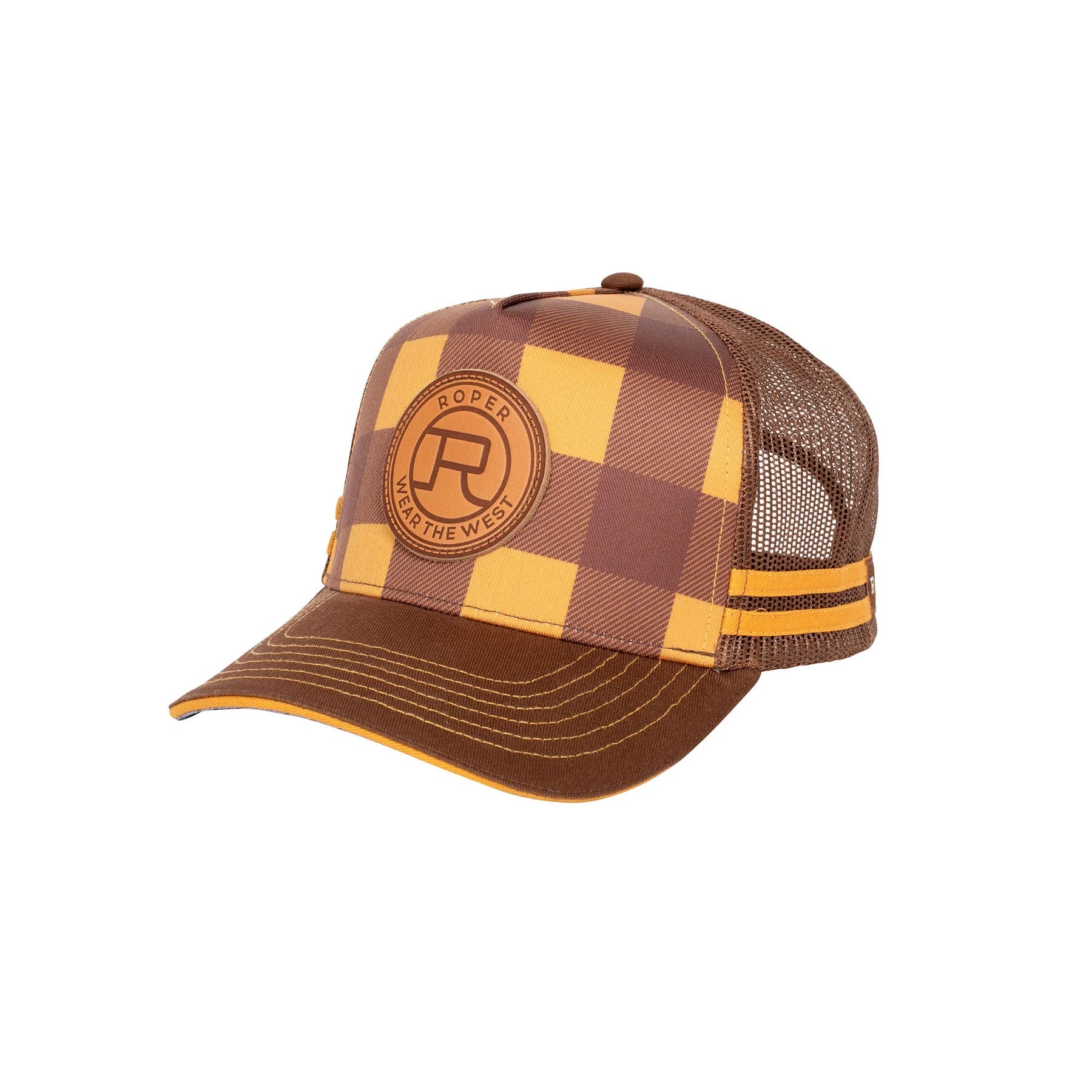 Roper Trucker Cap Plaid - Saddleworld Devonport
