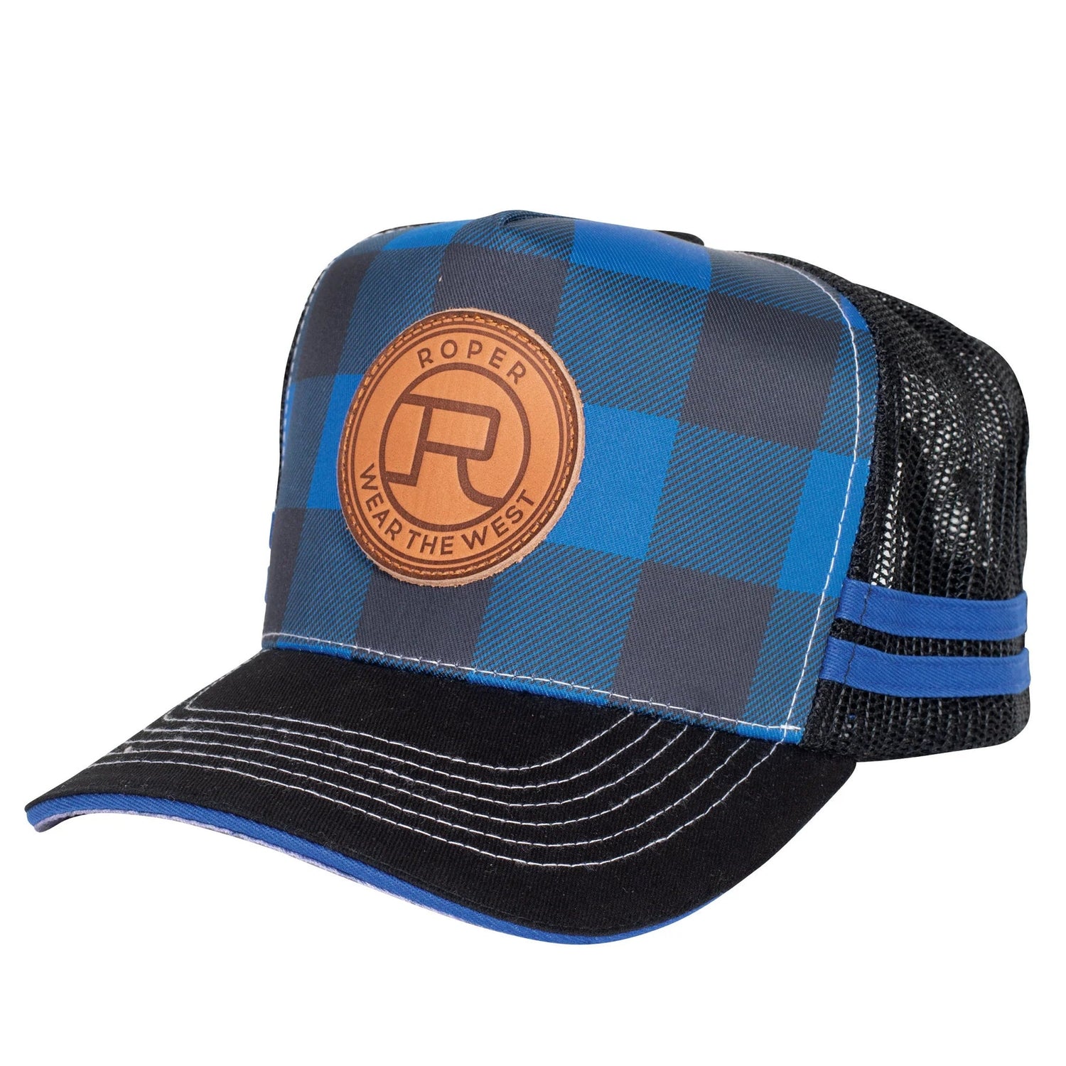 Roper Trucker Cap Plaid - Saddleworld Devonport