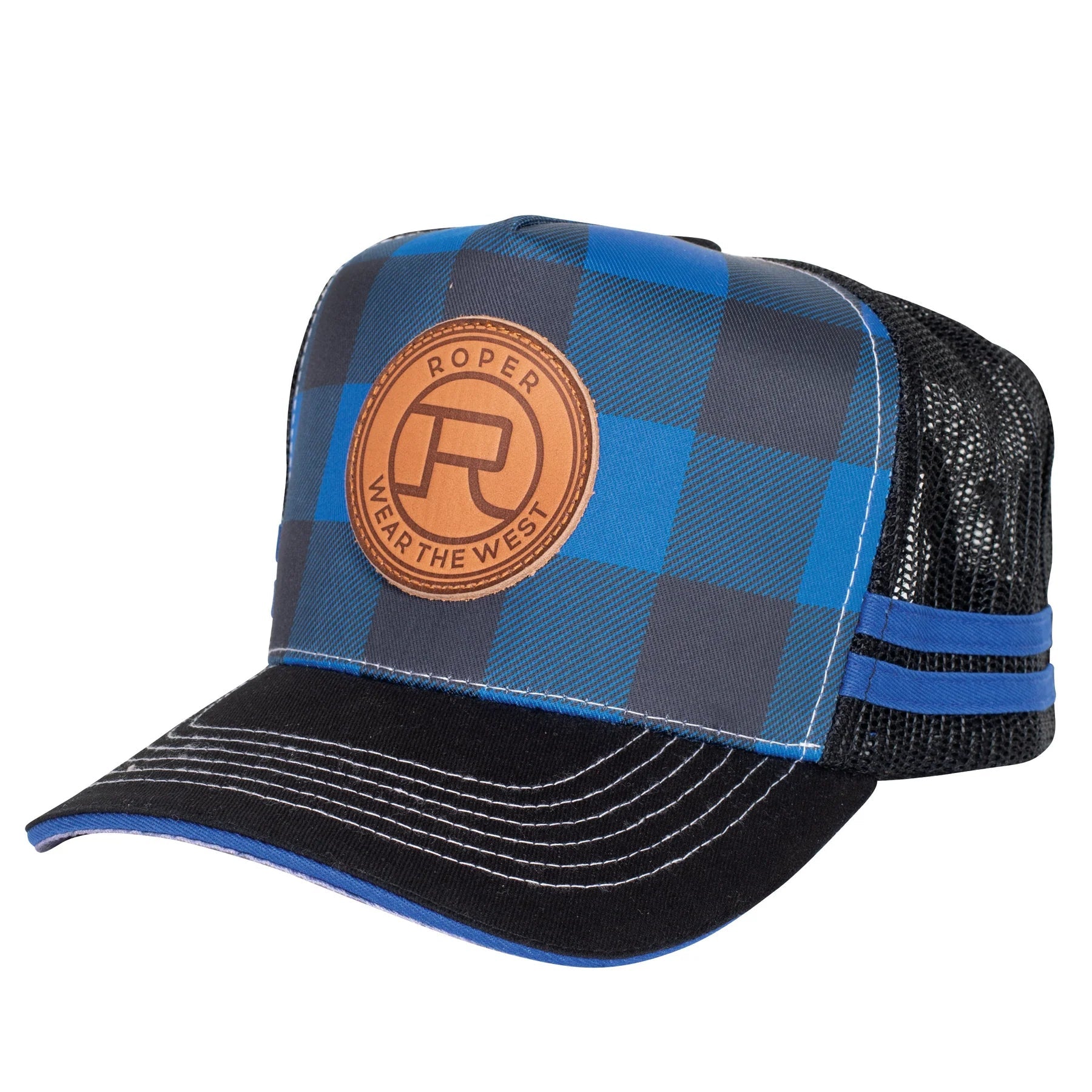 Roper Trucker Cap Plaid - Saddleworld Devonport