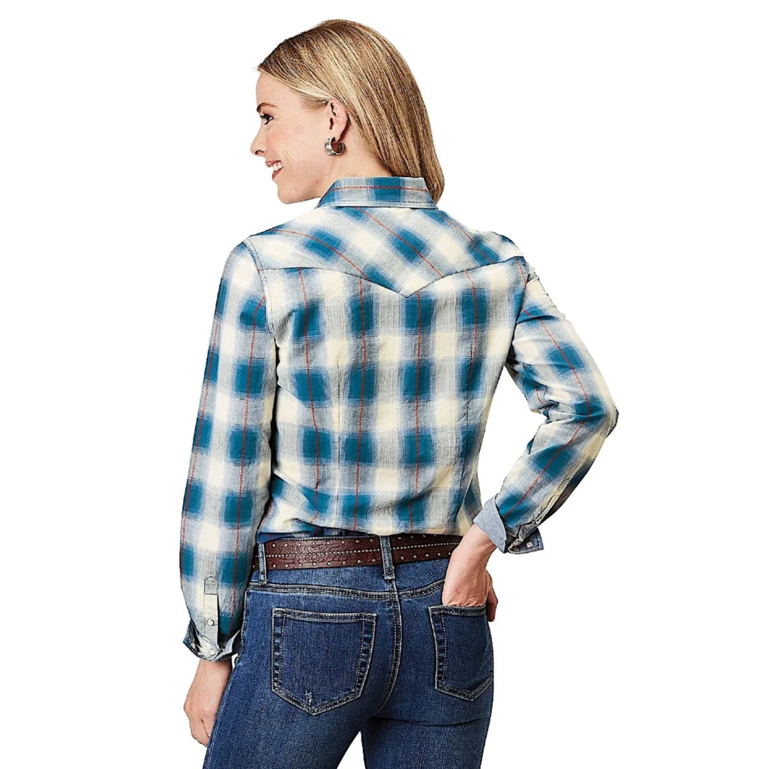 Roper Womens West Made Collection Long Sleeve Plaid