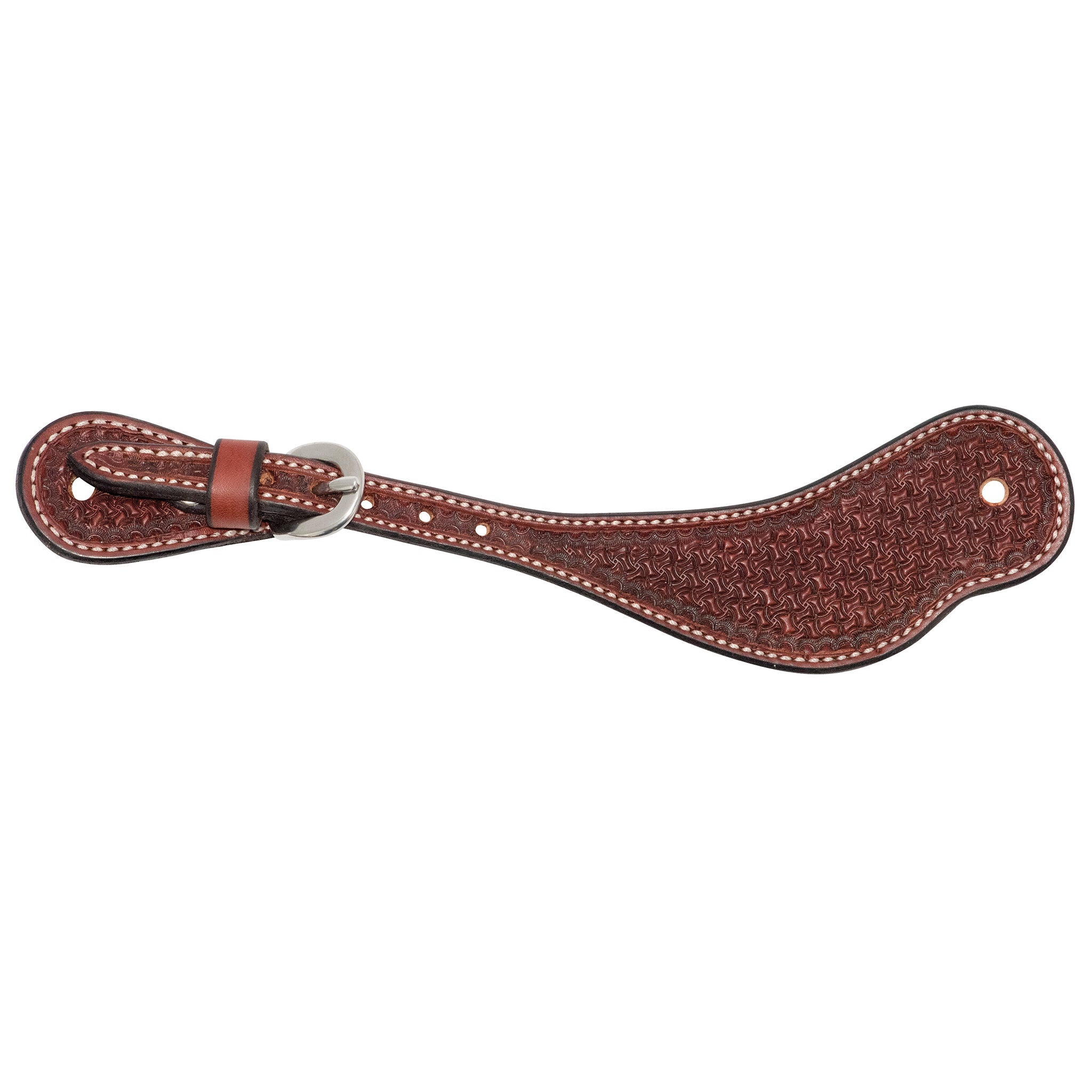 Rosewood Spider Stamp Mens Spur Straps - Saddleworld Devonport