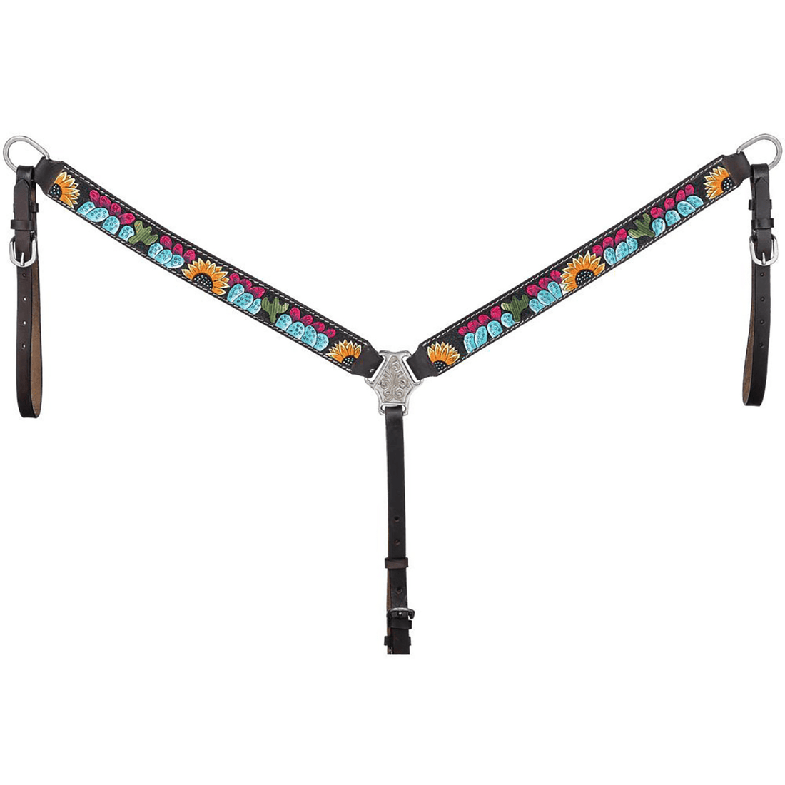 Royal King Sunflower &amp; Cactus Breastcollar - Saddleworld Devonport