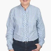 Just Country Women Abbey Frills Full Button Print Workshirt