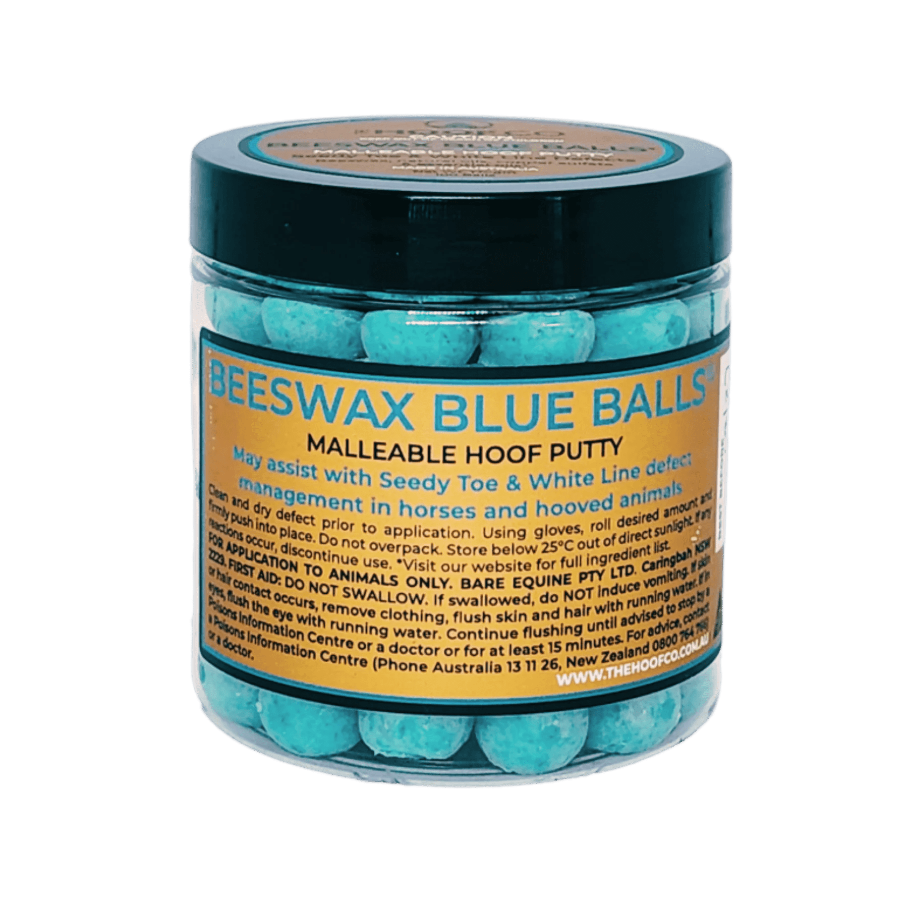 The Hoof Co Beeswax BLUE Balls - Saddleworld Devonport