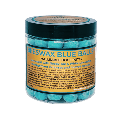 The Hoof Co Beeswax BLUE Balls - Saddleworld Devonport