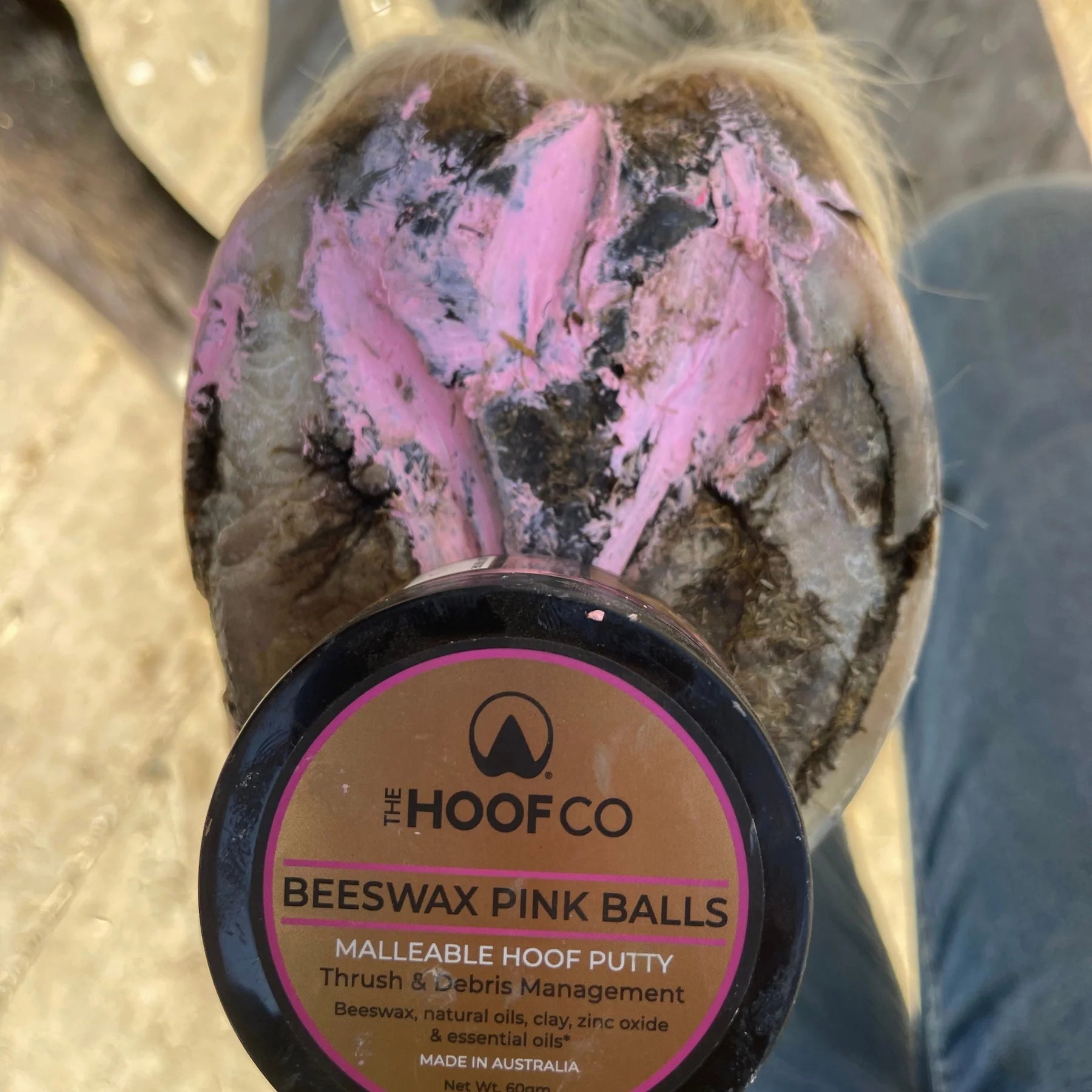 The Hoof Co Beeswax PINK Balls - Saddleworld Devonport
