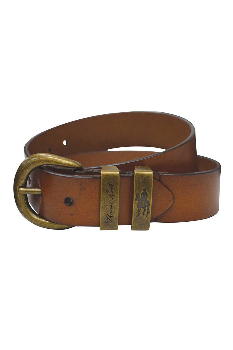 Thomas Cook Brass Twin Keeper Belt - Saddleworld Devonport