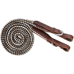 Tough1 7ft Flat Braided Trail Reins - Saddleworld Devonport