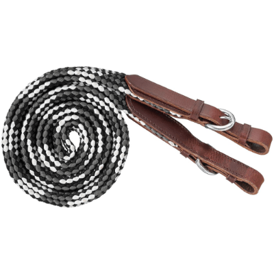 Tough1 7ft Flat Braided Trail Reins - Saddleworld Devonport