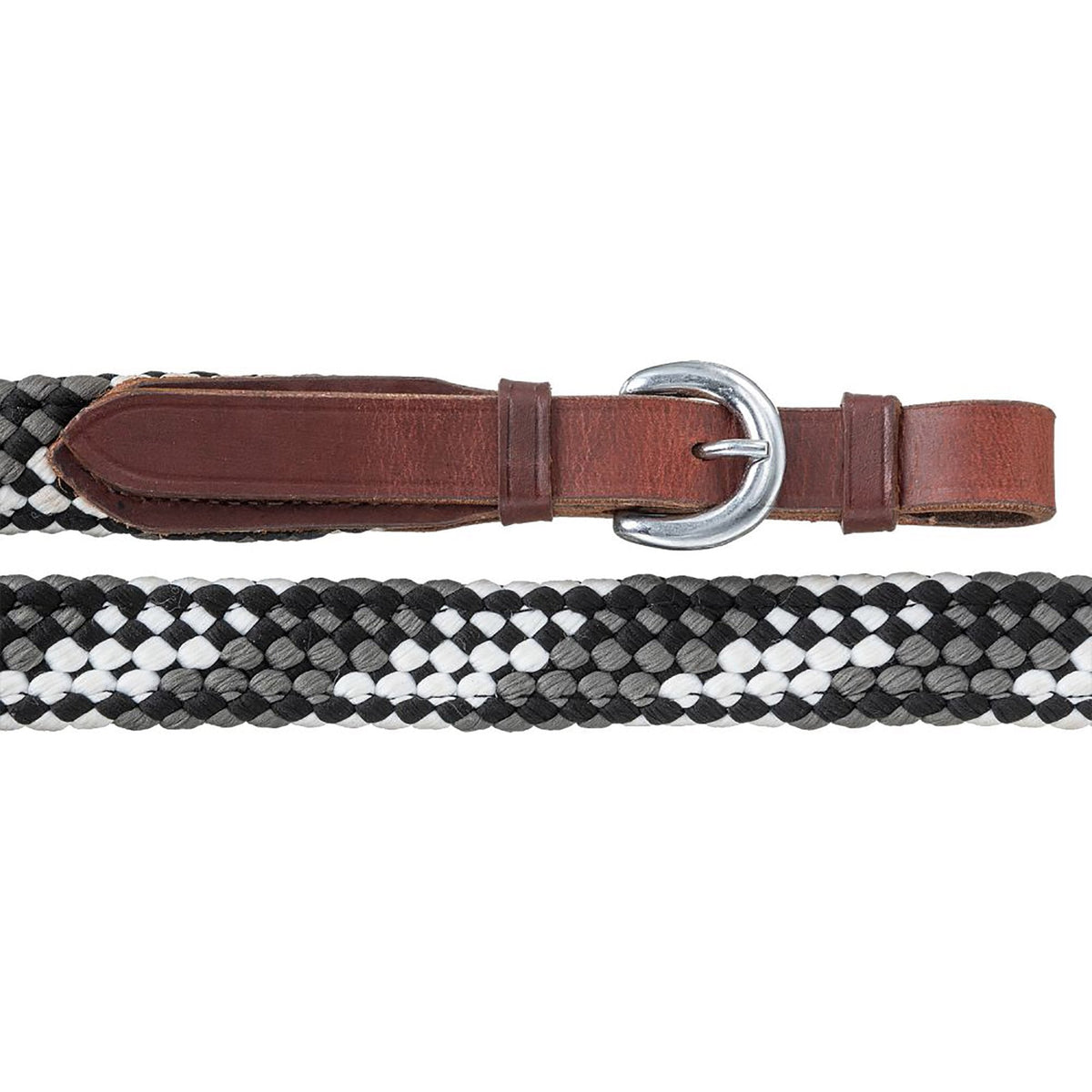 Tough1 7ft Flat Braided Trail Reins - Saddleworld Devonport