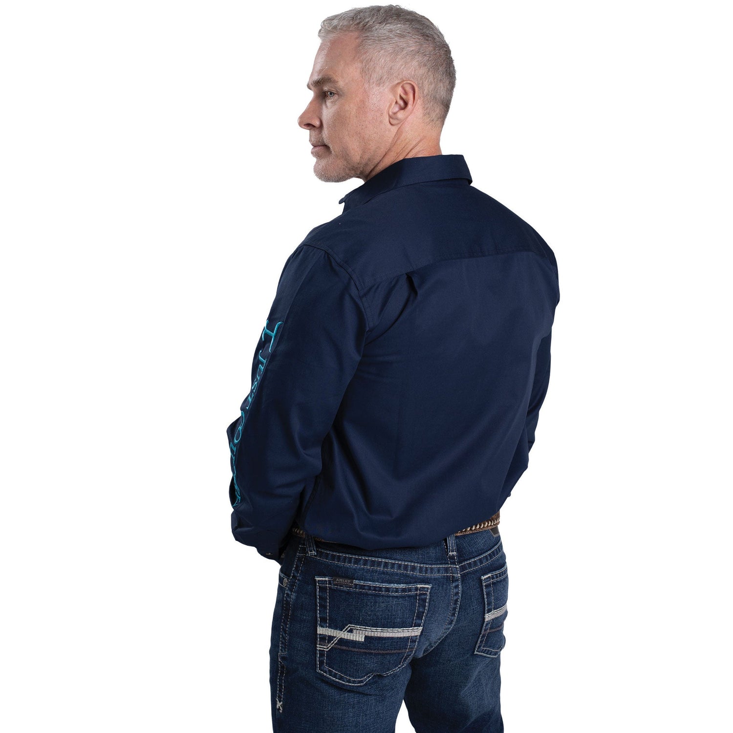 Just Country Mens Evan Embroidered Workshirt