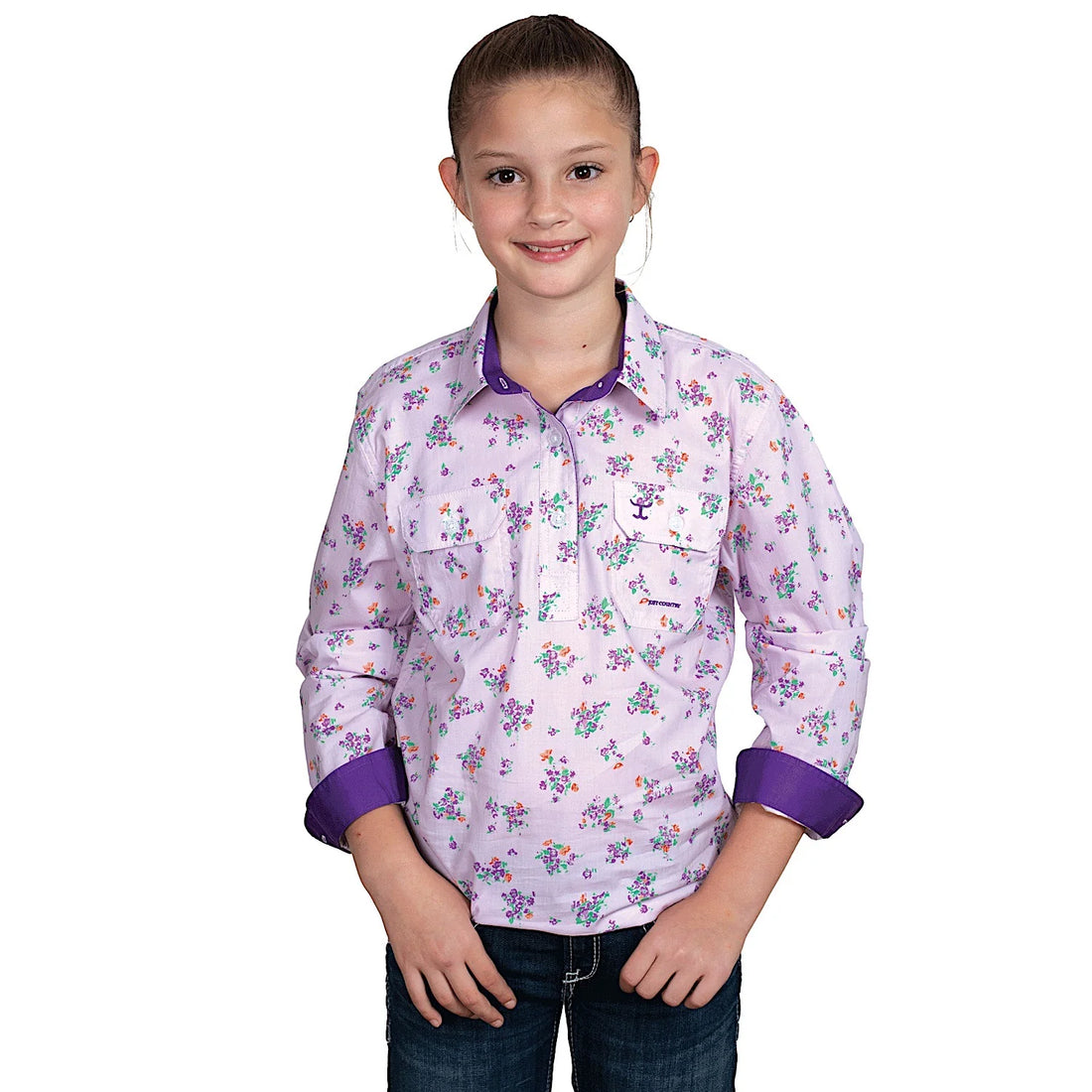 Just Country Hirls Harper Half Button Workshirt