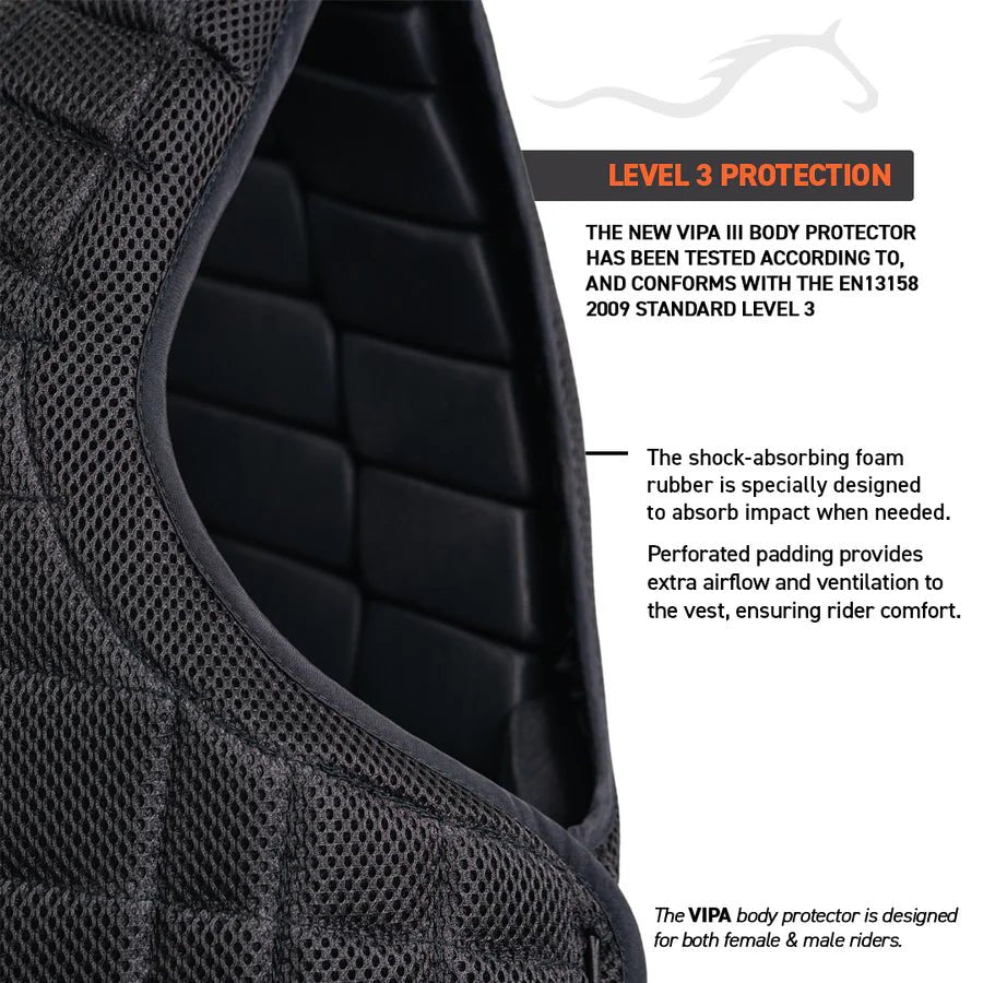 Vipa 3 Body Protector (Regular Length) - Saddleworld Devonport