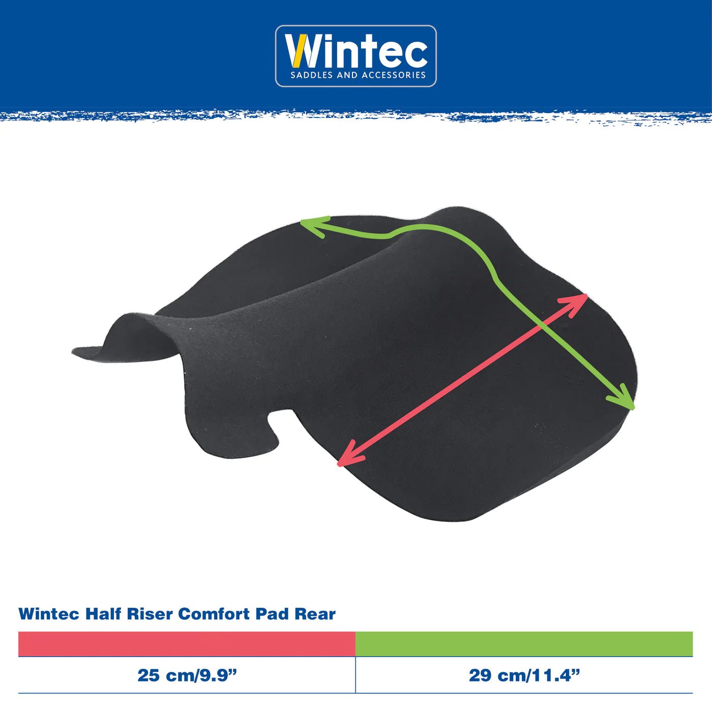 Wintec Half Riser Comfort Pad Rear - Saddleworld Devonport