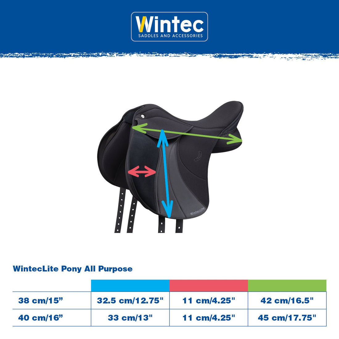 WintecLite All-Purpose Pony Saddle - Saddleworld Devonport