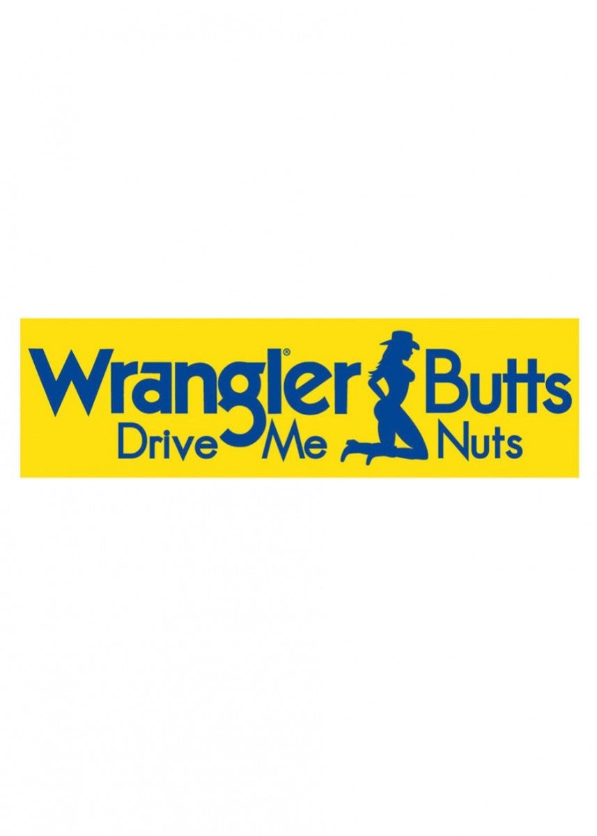 Wrangler Butts Sticker - Saddleworld Devonport
