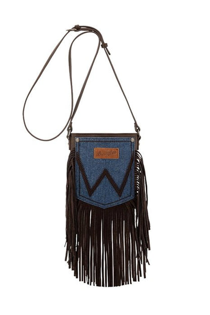 Wrangler Denim Pocket Fringe Bag - Saddleworld Devonport