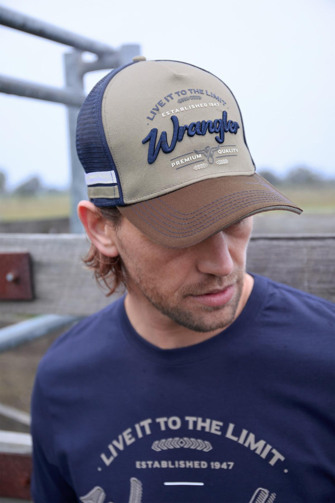 Wrangler Mens Joel High Profile Trucker Cap - Saddleworld Devonport
