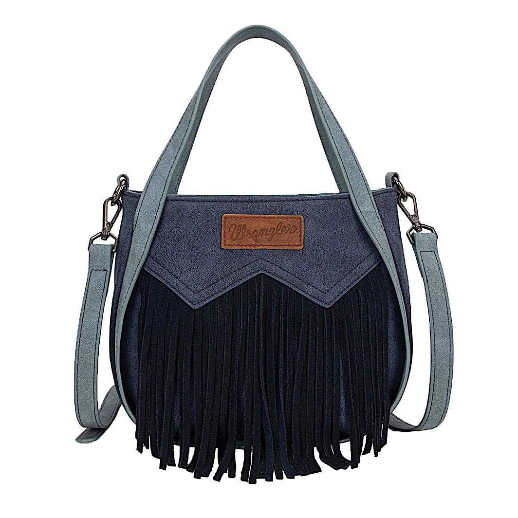 Wrangler Two Tone Fringe Bag Camel - Saddleworld Devonport