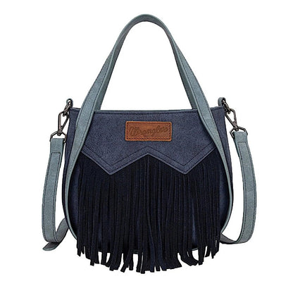 Wrangler Two Tone Fringe Bag Camel - Saddleworld Devonport