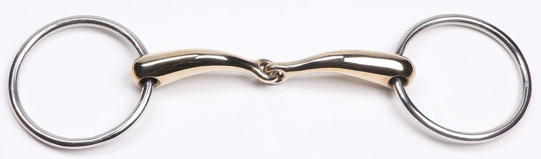 Zilco Curved Gold Jointed Snaffle - Saddleworld Devonport
