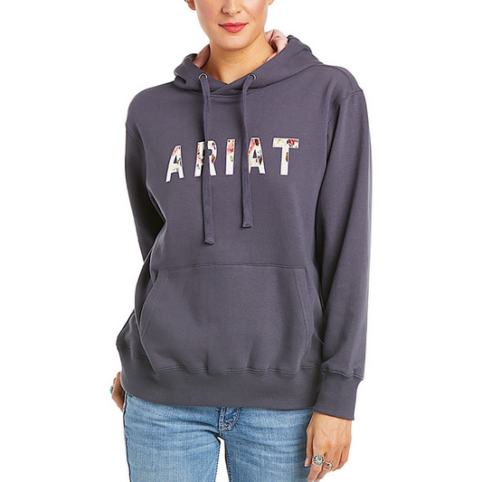 Ariat Womens REAL Ariat Floral Hoodie Periscope