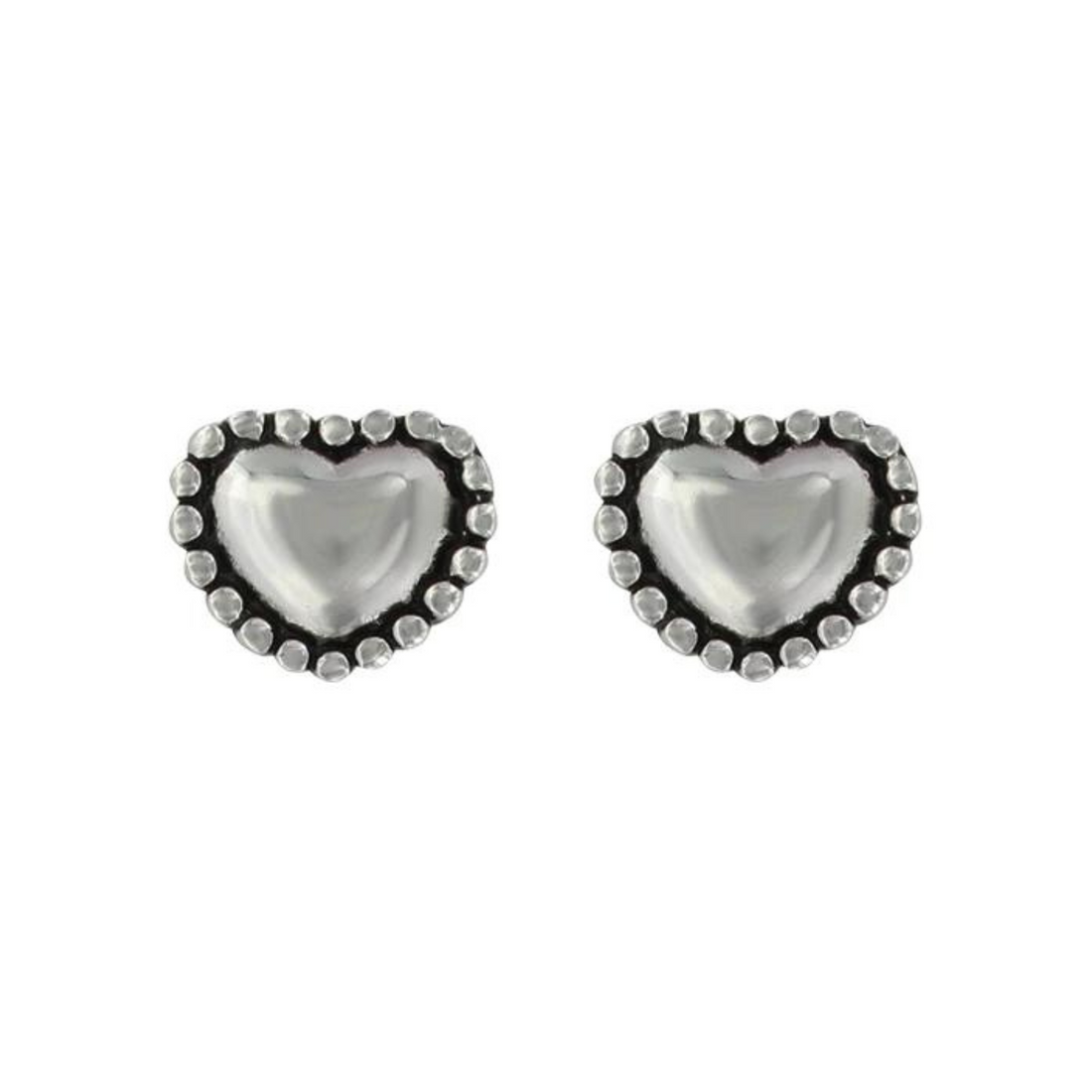 Montana Silversmiths Beaded Heart Earings