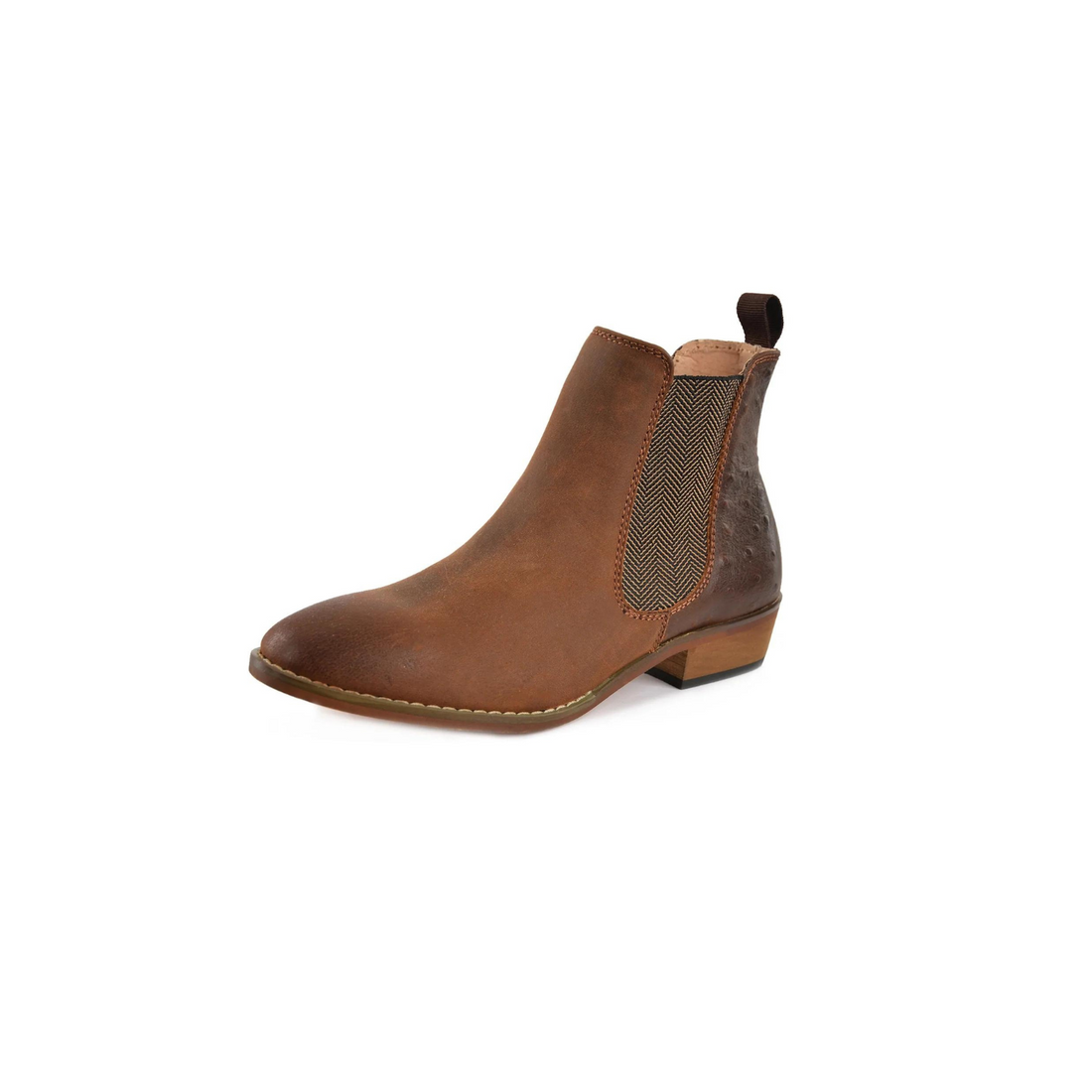 Thomas Cook Chelsea Ostrich Print Boots
