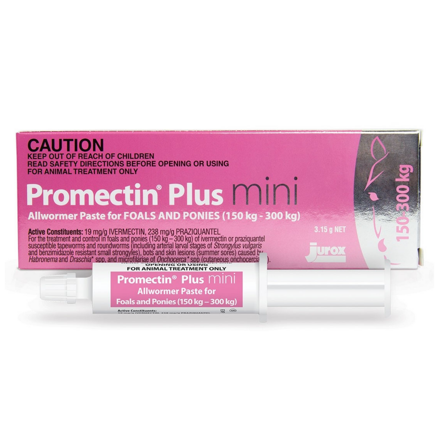 Promectin Plus Mini Tube Wormer for Foals & Ponies (150kg - 300kg)
