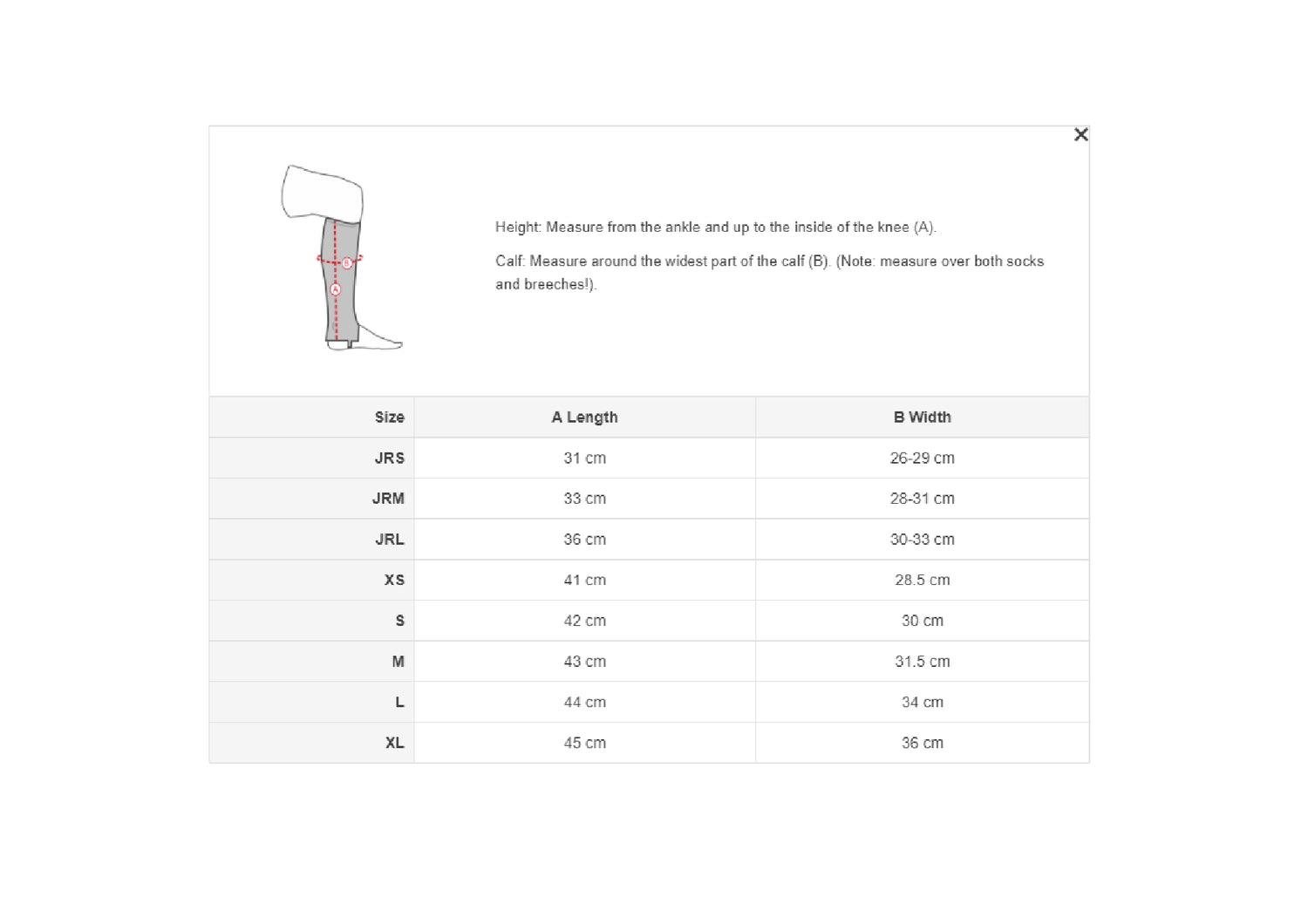 Horze Leather Half Chaps