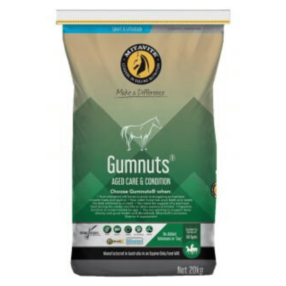 Mitavite Gumnuts 20KG - Saddleworld Devonport