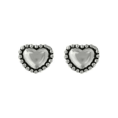 Montana Silversmiths Beaded Heart Earings - Saddleworld Devonport