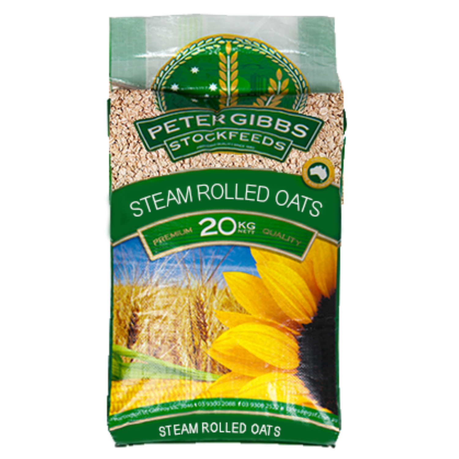 Peter Gibbs Steam Rolled Oats 20KG