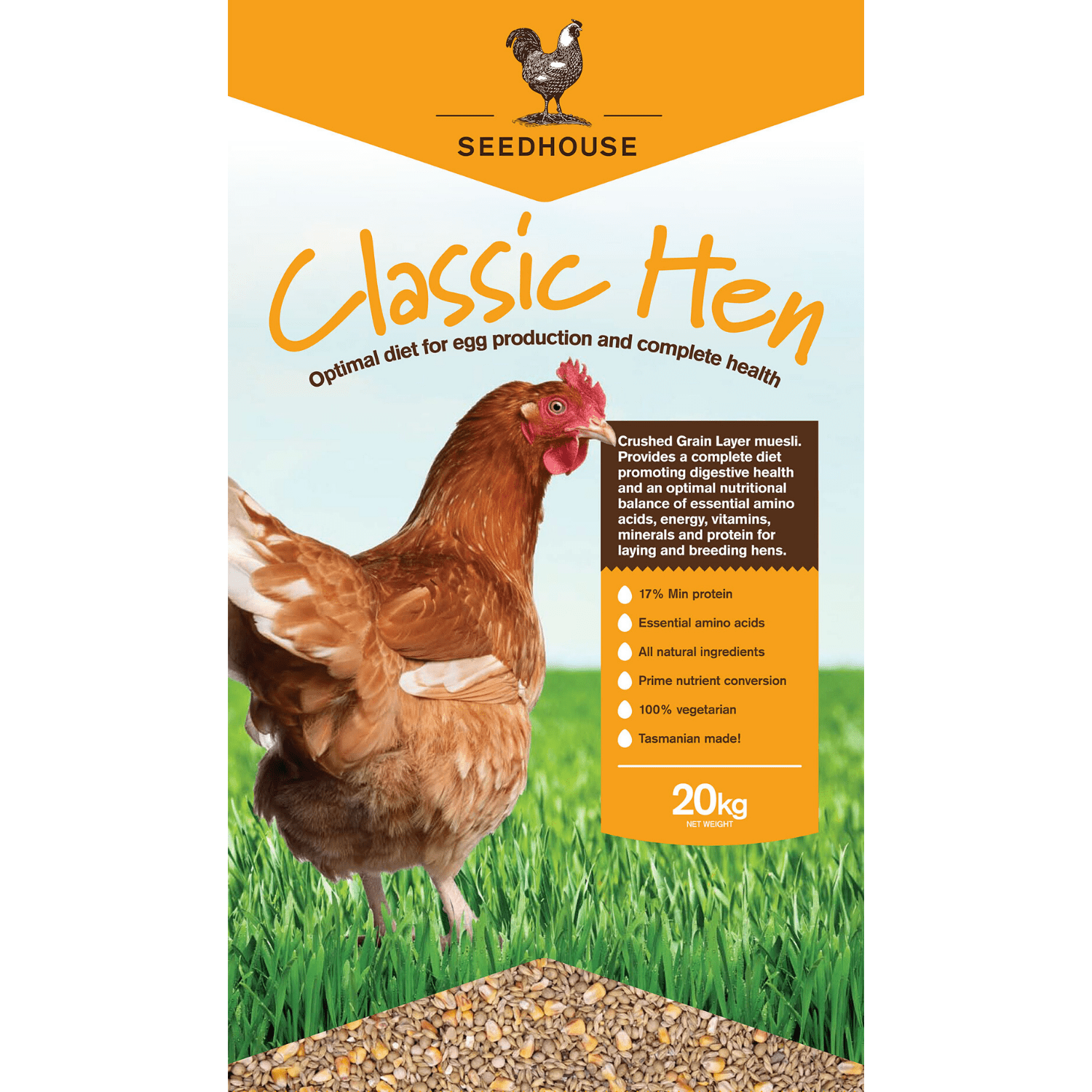 Seedhouse Classic Layer 20kg - Saddleworld Devonport