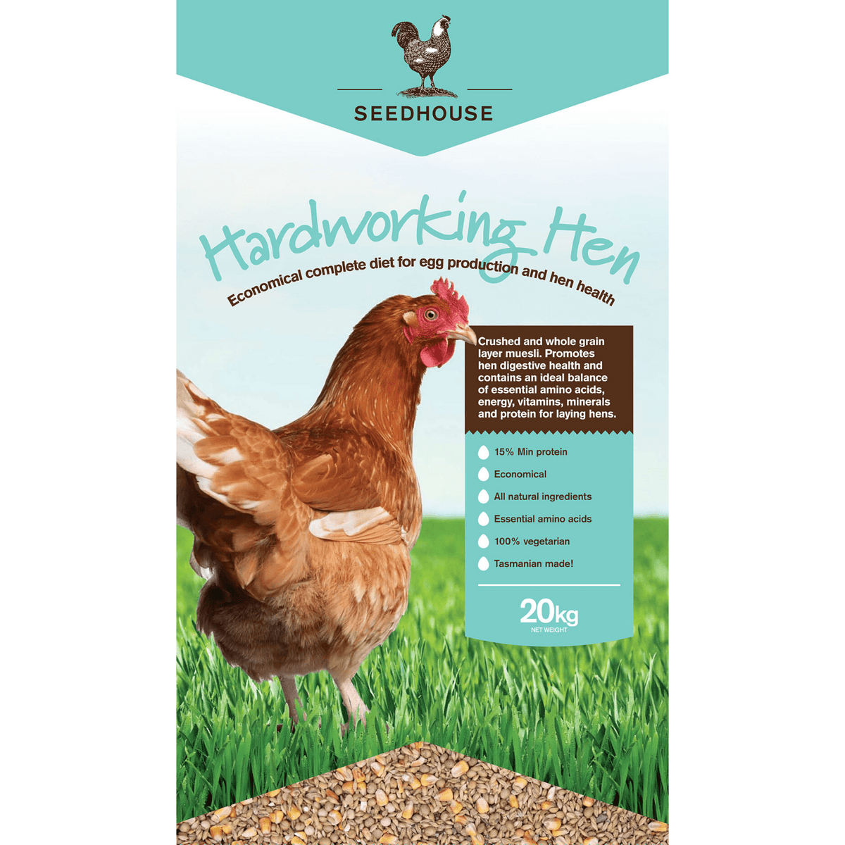 Seedhouse Hardworking Hen 20kg - Saddleworld Devonport